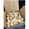 Image 3 : 2 Boxes (50PCS Each) Mini Wooden Kitchen Seasoning Spoons - New