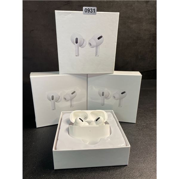 Lot of 3 Air-Pod Style Wireless Earbuds with Charging Cases - New Sealed!