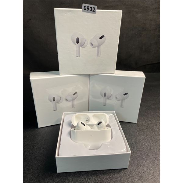Lot of 3 Air-Pod Style Wireless Earbuds with Charging Cases - New Sealed!
