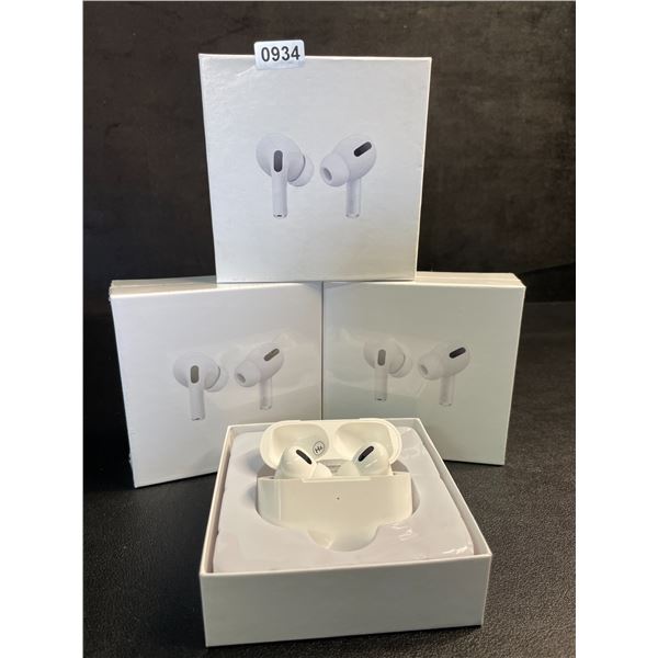 Lot of 3 Air-Pod Style Wireless Earbuds with Charging Cases - New Sealed!