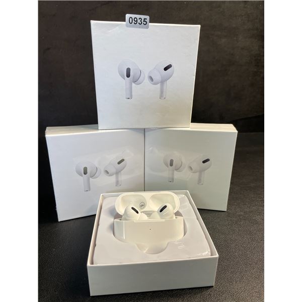 Lot of 3 Air-Pod Style Wireless Earbuds with Charging Cases - New Sealed!