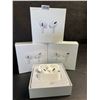 Image 1 : Lot of 3 Air-Pod Style Wireless Earbuds with Charging Cases - New Sealed!