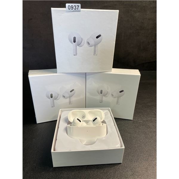 Lot of 3 Air-Pod Style Wireless Earbuds with Charging Cases - New Sealed!