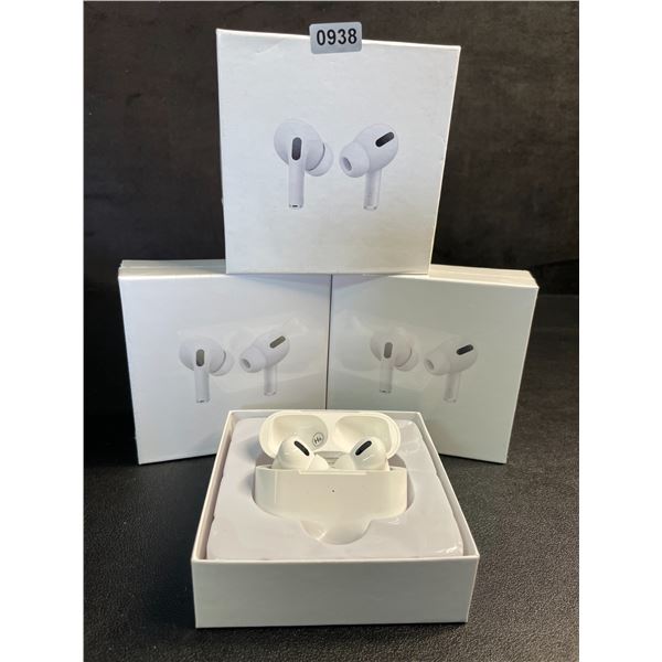 Lot of 3 Air-Pod Style Wireless Earbuds with Charging Cases - New Sealed!