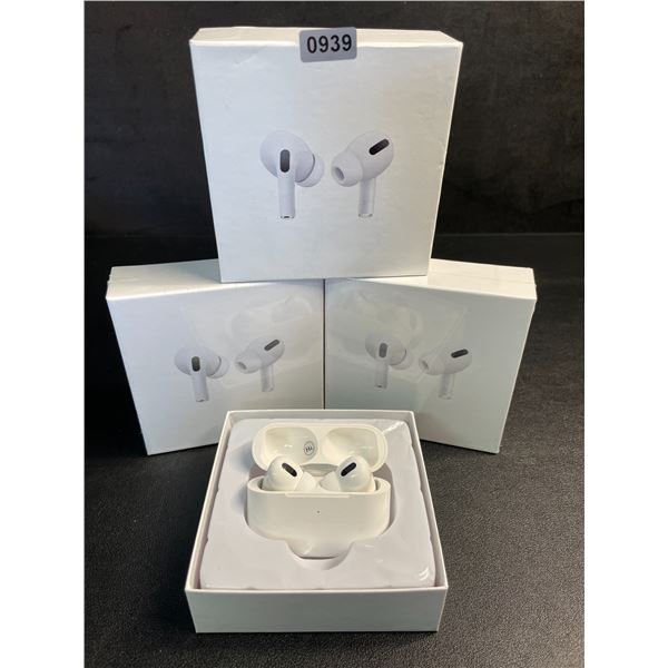 Lot of 3 Air-Pod Style Wireless Earbuds with Charging Cases - New Sealed!
