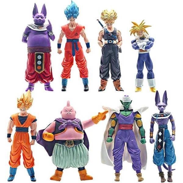 8-Piece Dragon Ball Z Action Figure Toy Set - 5.7" Anime Action Figures - New in Box