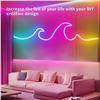 Image 2 : LED Neon Rope Light Kit (66.4FT) with Remote Control - 24V RGB Flexible Neon Rope Lights - New