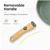 Image 5 : Kitchen Academy 3PC Cookware/Pot & Pans Set with Detachable Handle - Green - New