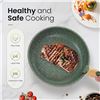 Image 6 : Kitchen Academy 3PC Cookware/Pot & Pans Set with Detachable Handle - Green - New
