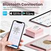 Image 7 : Portable Bluetooth Mini Sticker Printer (PM290C) with Smart App Control - Pink - New Sealed