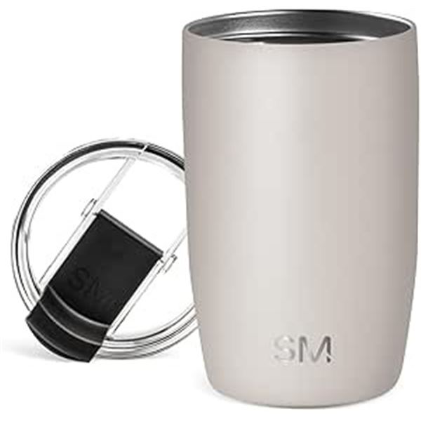 1 Simple Modern Travel Coffee Mug/Tumbler with Flip Lid (350ml) Almond Birch Color - New