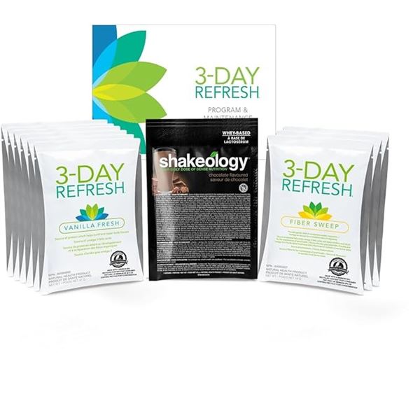 BODi 3-Day Refresh Complete Kit - Shakeology Program For Body Cleanse/Clean Eating - New