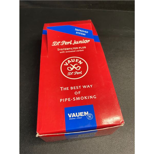 1 Box of Vauen Dr Perl Junior 9mm Activated Carbon-Filters for Smoking/Pipes/Cigars (25 x 10) - New