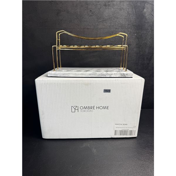 Ombre Home Luxury Handmade Marble Lipstick/Makeup Brush Holder - New