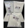 Image 2 : 5 Packs of Organic Cotton Flannel Unbleached Wool Sheets for Castor Oil/Massage (2PC Per Pack) - New
