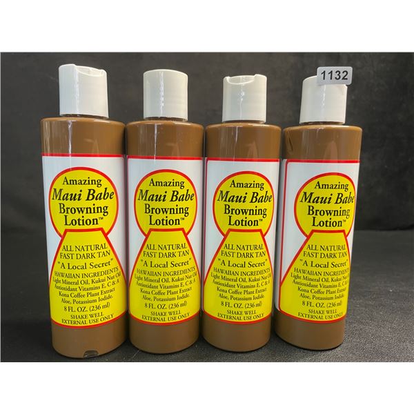 4 Bottles of Amazing Maui Babe Browning Lotion (236ml) - New