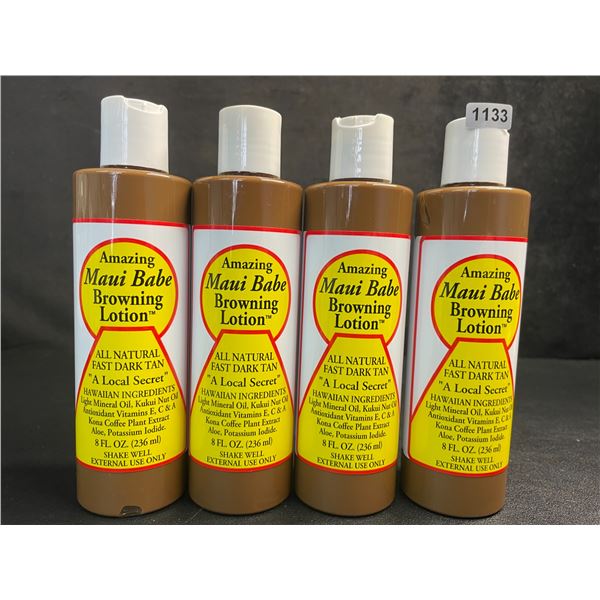 4 Bottles of Amazing Maui Babe Browning Lotion (236ml) - New