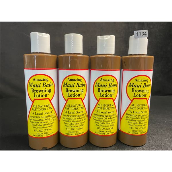 4 Bottles of Amazing Maui Babe Browning Lotion (236ml) - New