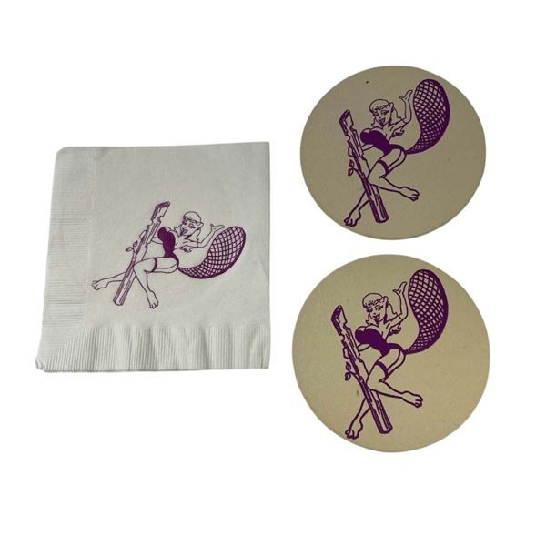 Striptease (1996) - Eager Beaver Prop Napkin and Drink Coasters
