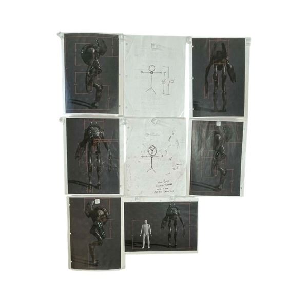 Alien vs. Predator (2004) - Artwork - Predator FX Stand (2 hand drawn and 6 Prints)