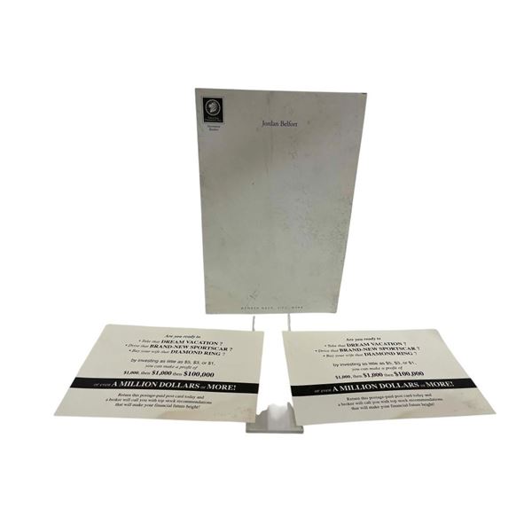 The Wolf of Wall Street (2013) - Jordan Belfort (Leonardo DiCaprio) Letterhead and Paperwork