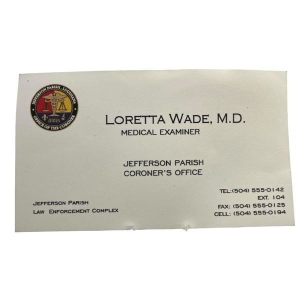 NCIS: New Orleans (2014–2021) - Dr. Loretta Wade (CCH Pounder) Business Card