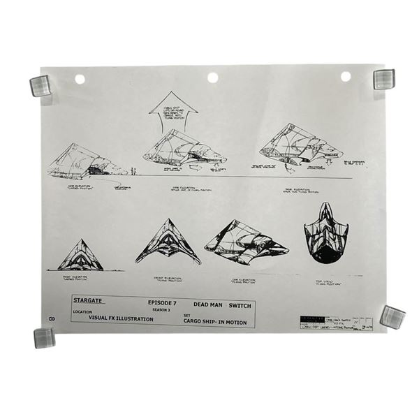 Stargate SG-1 (1997-2007) - Production Concept Art "Cargo Ship" Season 3