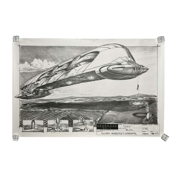 Stargate SG-1 (1997-2007) - Production Concept Art "Aschen Harvester" Season 5