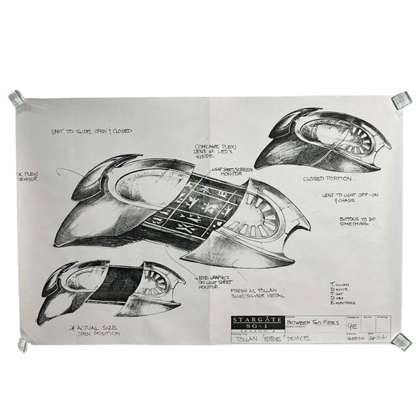 Stargate SG-1 (1997-2007) - Production Concept Art "Tollan TDTDE Device" Season 5