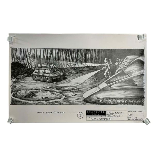 Stargate SG-1 (1997-2007) - Set of 5 Production Concept Art "Fail Safe" Season 5