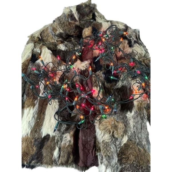 31 (Rob Zombie 2016) - Rabbit Fur Coat and Christmas Lights part of "Sick-Head's Nazi Shrine"