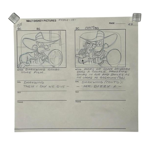 Darkwing Duck (Disney TV Series 1991–1992) - Handdrwan Storyboards