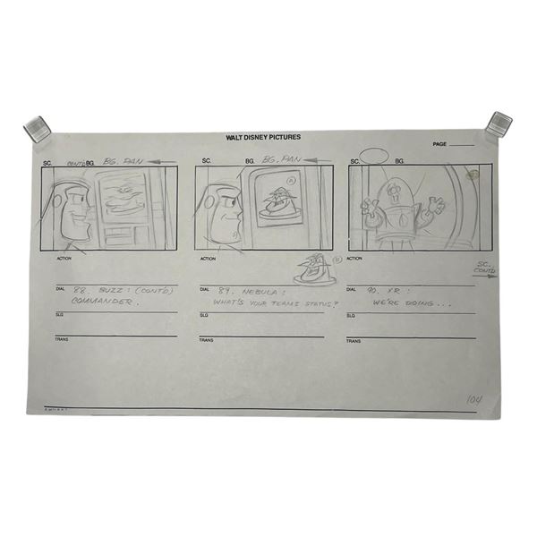 Buzz Lightyear of Star Command (TV Series 2000–2001) - Buzz Lightyear Hand Drawn Storyboard