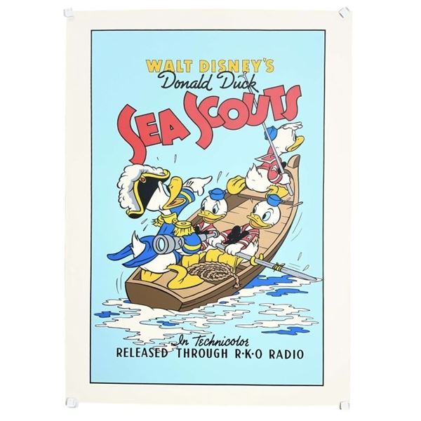 Sea Scouts (Disney Donald Duck 1939) - Serigraph Poster