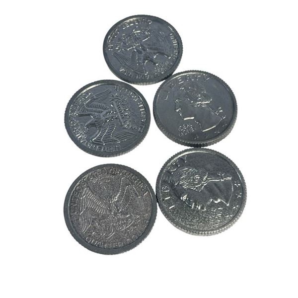 Terminator Genisys (2015) - 5 Coins from Obervatory Fight With T-800 (Schwarzenegger)