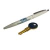 Image 1 : The Game (1997) - Original Prop Metal CRS Key and Pen