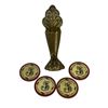 Image 1 : Cowboys & Aliens (2011) - Set of 4 Prop Poker Chips And Metal Prop