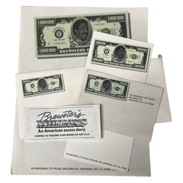 Brewster's Millions (1985) - Stationary Paper Set From Producer's Joel Silver's Desk