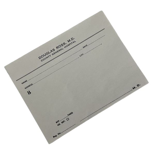 ER (1994-2009) - DR. Doug Ross (George Clooney) Pharmaceutical Prescription Script