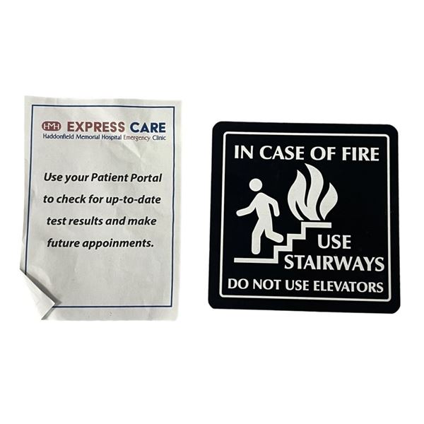 Halloween Ends (2022) - Haddonfield Hospital Signs - Lot 1