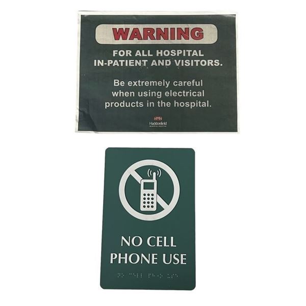 Halloween Ends (2022) - Haddonfield Hospital Signs - Lot 2