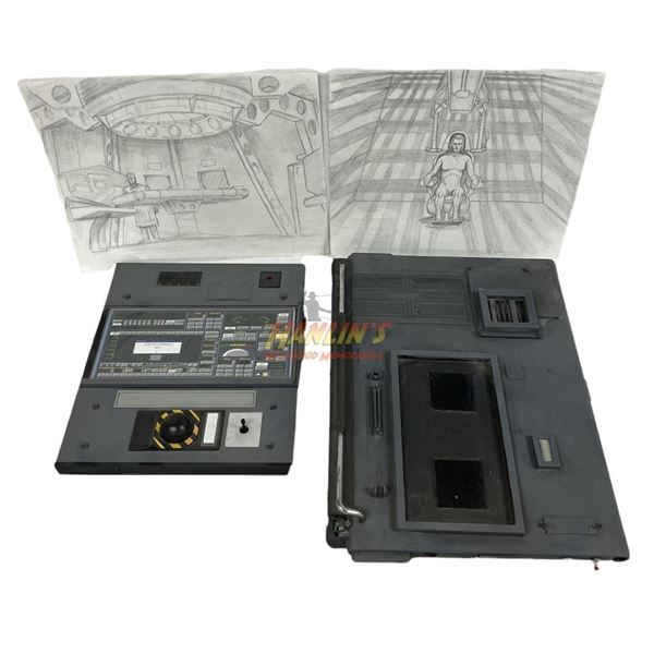 The Demolitionist (1995) - Set Of 2 Miniature Set Control Panels And Concept Artwork