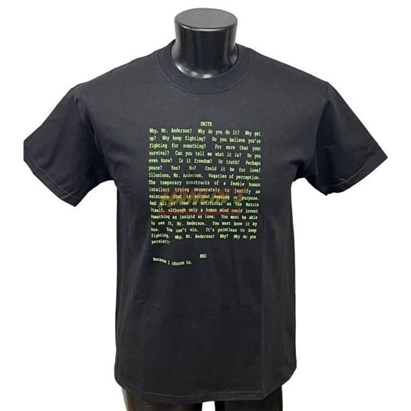 The Matrix Revolutions (2003) - Original Crew Shirt (Owned by Producer Joel Silver)