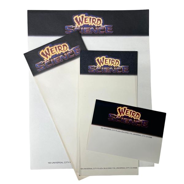 Weird Science (1985) - Stationary Paper Set From Producer's Joel Silver's Desk