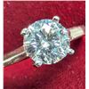 Image 2 : PLATINUM(3.51G), LAB DIAMOND (0.76CT)RING , SIZE 5, APPRAISED INSURANCE VALUE $2835