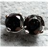 Image 1 : 14K(0.57G), BLACK DIAMOND (0.84CT) EARRINGS , SUGGESTED RETAIL VALUE $700