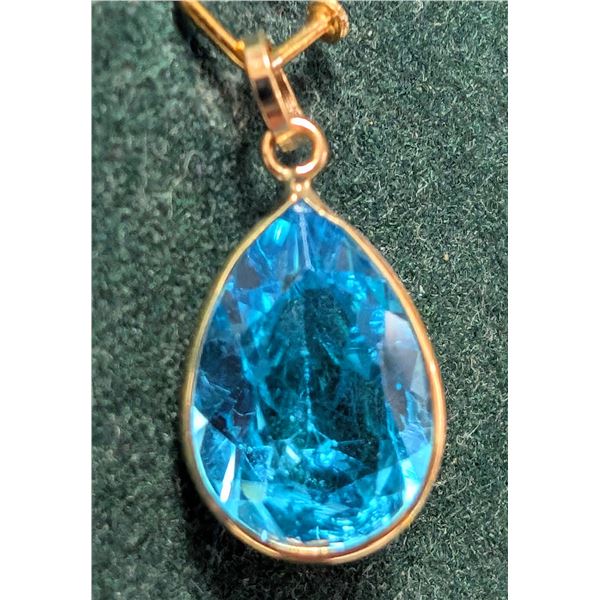 10K(0.86G), TOPAZ (3.6CT)PENDANT, SUGGESTED RETAIL VALUE $585