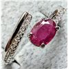 Image 1 : SILVER (3.13G), RUBY (1CT)RING , SUGGESTED RETAIL VALUE $250