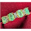 Image 1 : SILVER(2.89G), EMERALD RING RING , SUGGESTED RETAIL VALUE $240