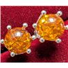 Image 1 : SILVER(1.88G), AMBER EARRINGS